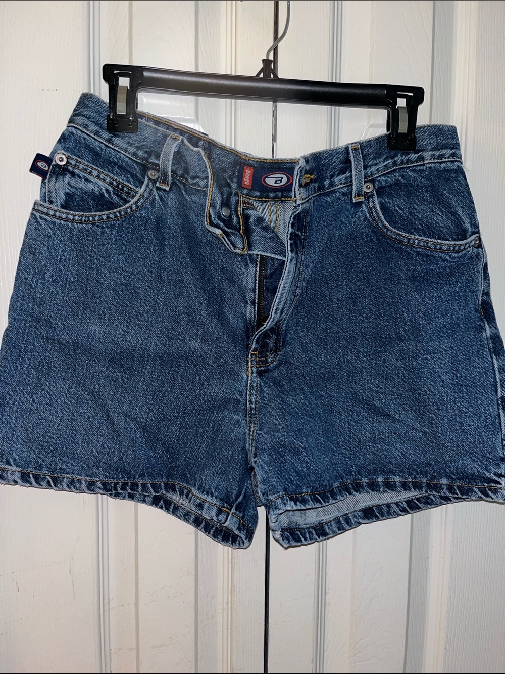 BONGO Dark Blue High-Rise Denim Shorts